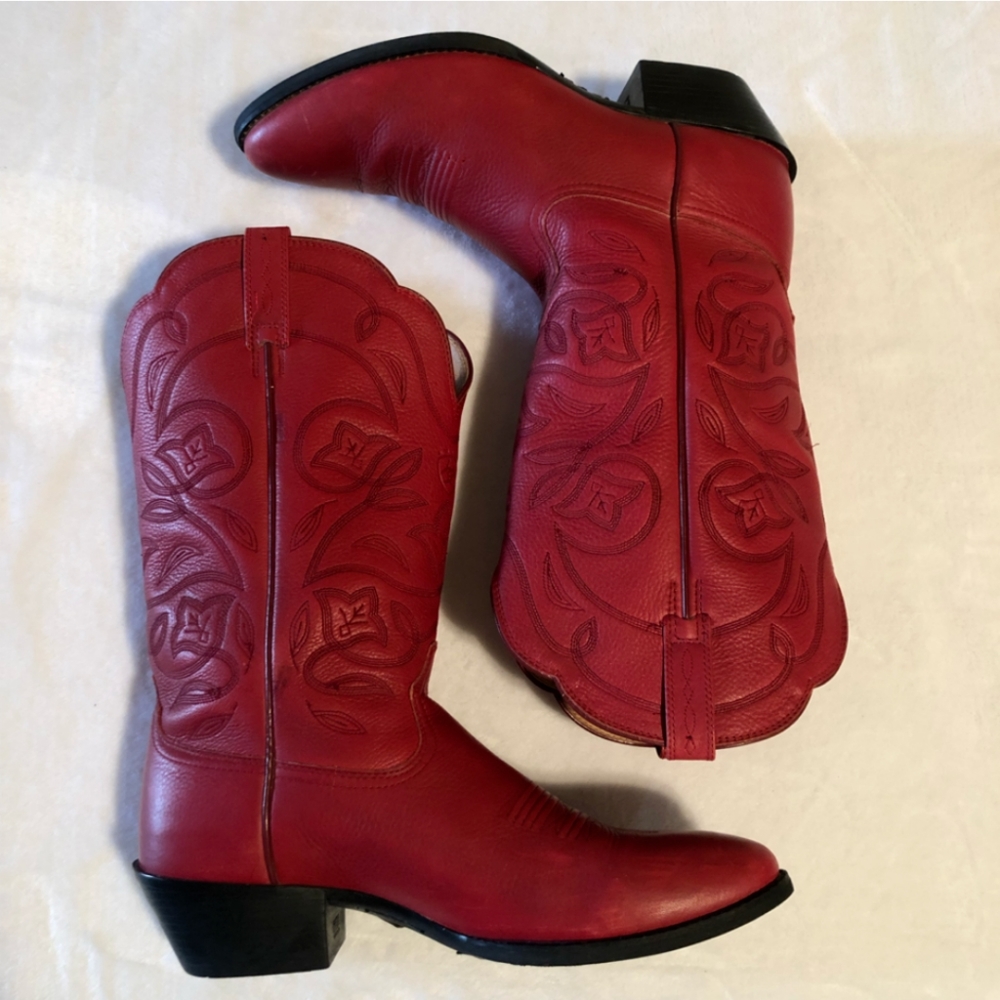 Ariat Heritage Western Round Toe Boot • Red Deer Tan • Sz 10